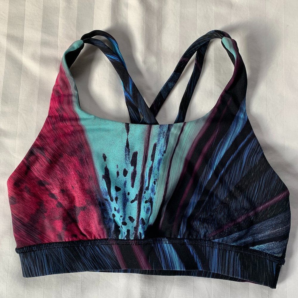 Lululemon Energy Bra Size 4 Special Edition Pattern